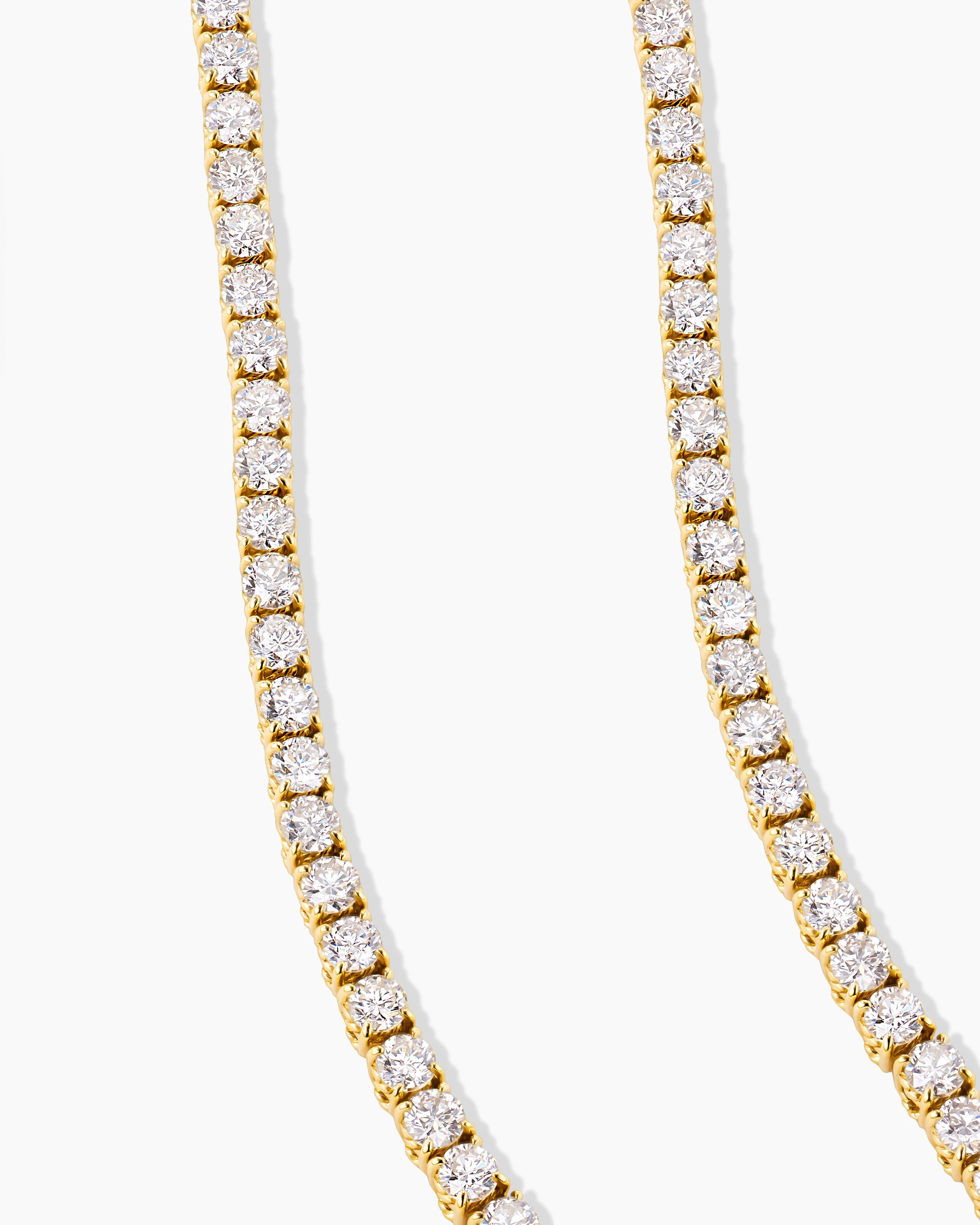 14K White Gold Plated Tennis Necklace Chain - 3mm Width, 18-24 Inch Adjustable Length - Perfect for Weddings, Parties & Everyday Elegance