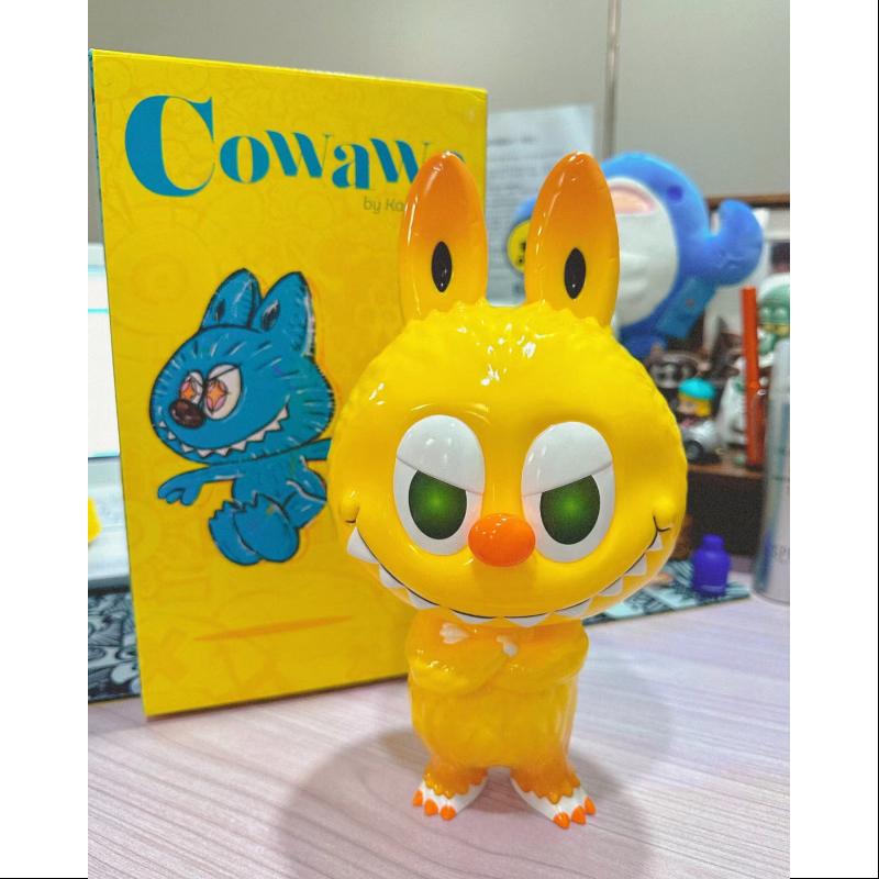 Labubu The Monsters Cowawa Yellow Kasing Lung Limited Edition Collectible Figure - Cute Kawaii Vinyl Art Toy for Home Decor, Office Display & Gift Giving