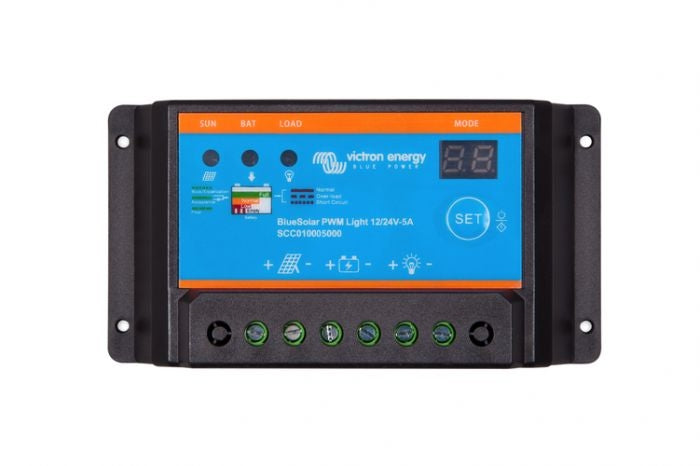 Victron Energy BlueSolar PWM Charge Controller 48V 20A with LCD Display & USB Port - Perfect for Off-Grid Solar Systems, RVs, Boats, and Remote Power Applications