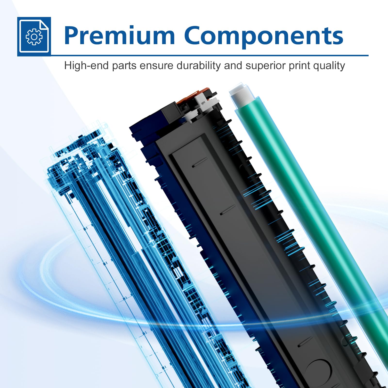 High Yield 148A Black Toner Cartridge 2-Pack (with Chip) - Compatible Replacement for HP 148A/148X/W1480A/W1480X - Works with HP LaserJet Pro 4001dw/4001dn/4001n/MFP 4101fdw/4101fdn Printers - Ideal for Office Printing & High Volume Documents