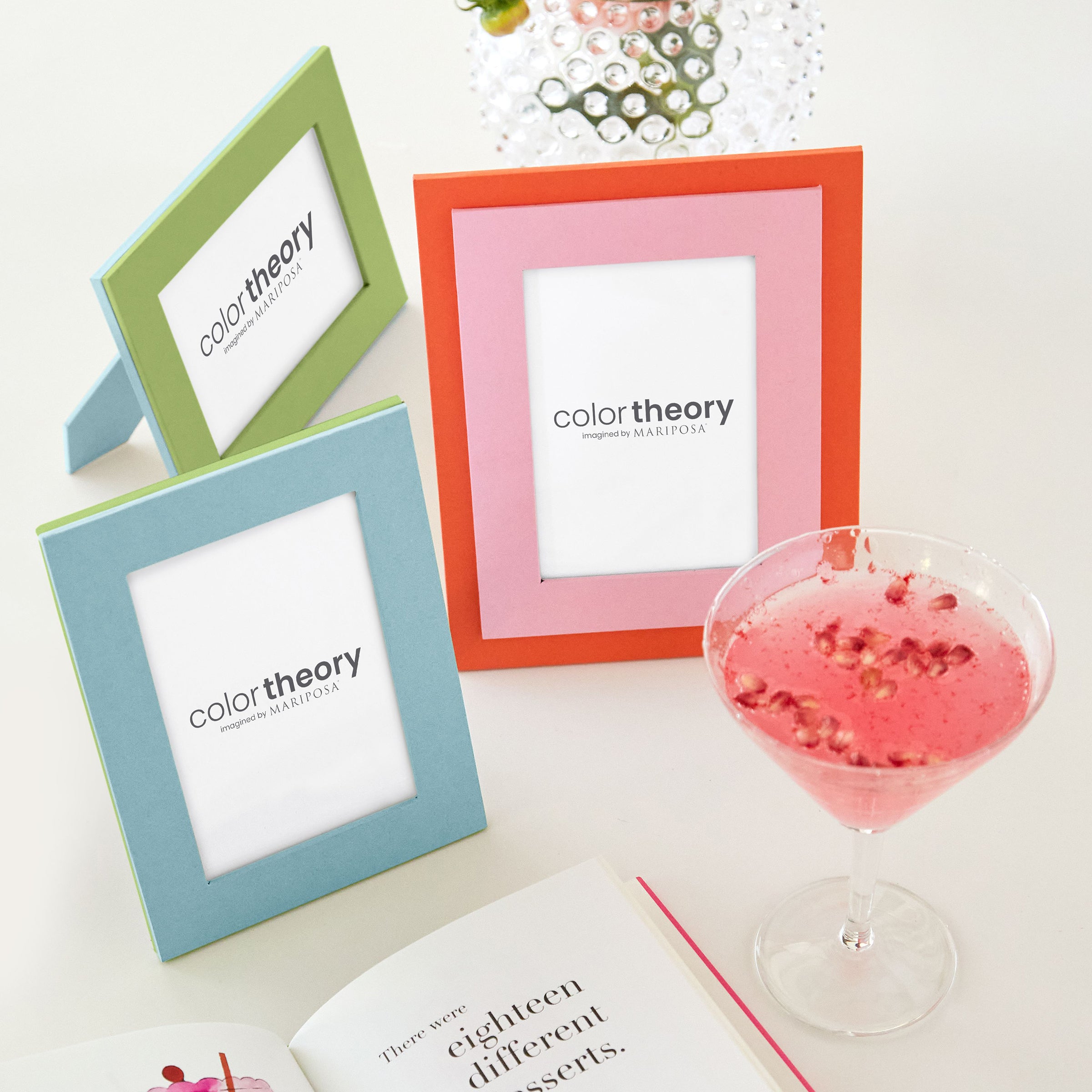 4x6 Pink and Tangerine Tiered Photo Frame - Perfect for Wedding, Baby Shower & Home Decor Displays