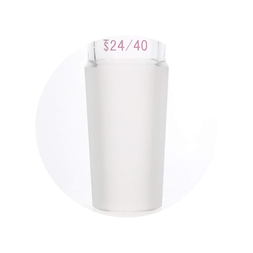 Laboy Glass 125mL Pear-Shaped Separatory Funnel with 24/40 Joints & PTFE Stopcock - Premium Lab Glassware for Chemical Extraction, Essential Oil Separation & Liquid Measurement in Laboratories