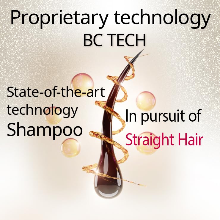 NOUNE Straight Shampoo for Smooth & Silky Hair - 13.5 fl oz (400 ml) - Sulfate-Free Formula for Daily Use at Home & Salon