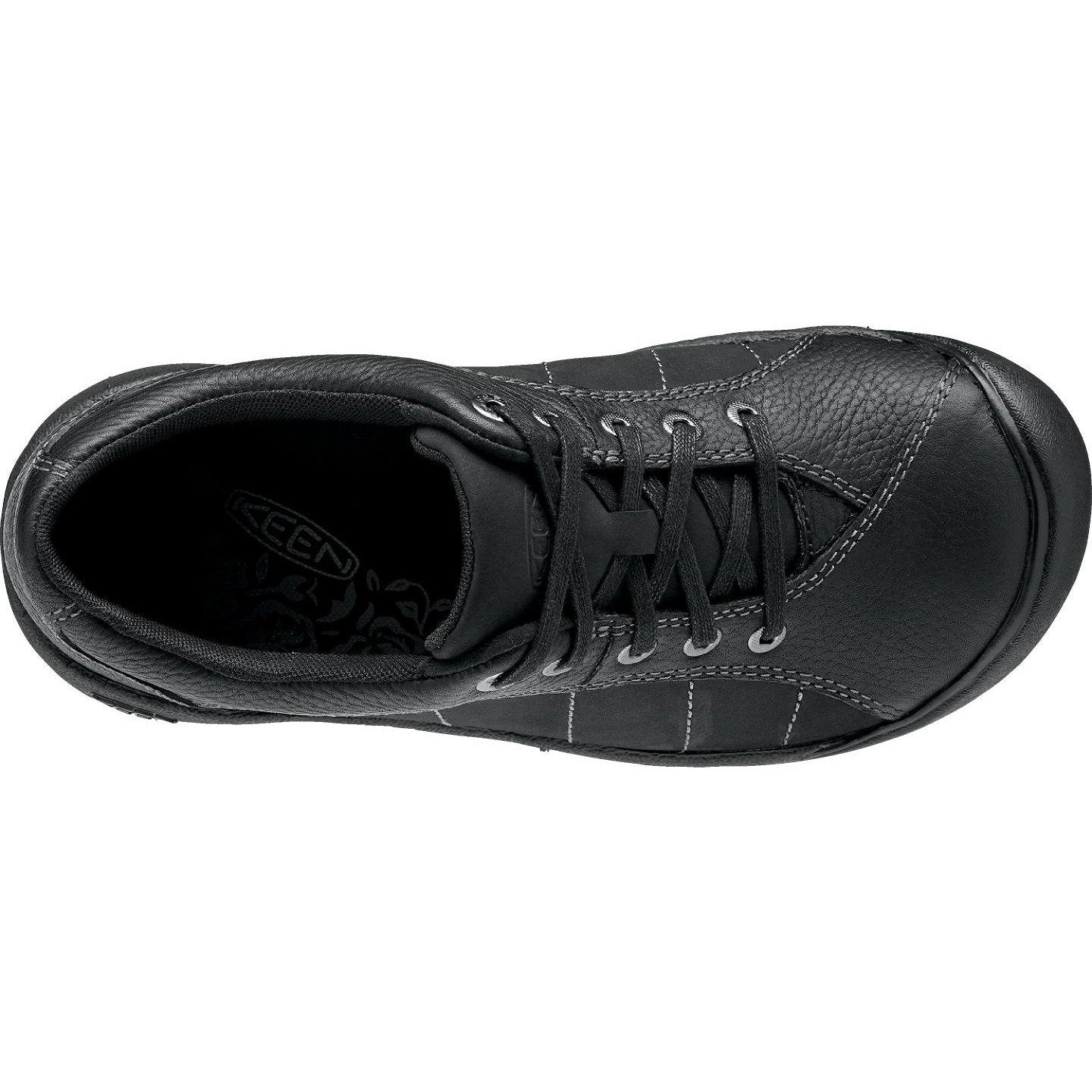 KEEN PRESIDIO Women's Black/Magnet Slip-On Shoes - Comfortable & Lightweight Walking Shoes for Women - Perfect for Travel, Work & Casual Wear