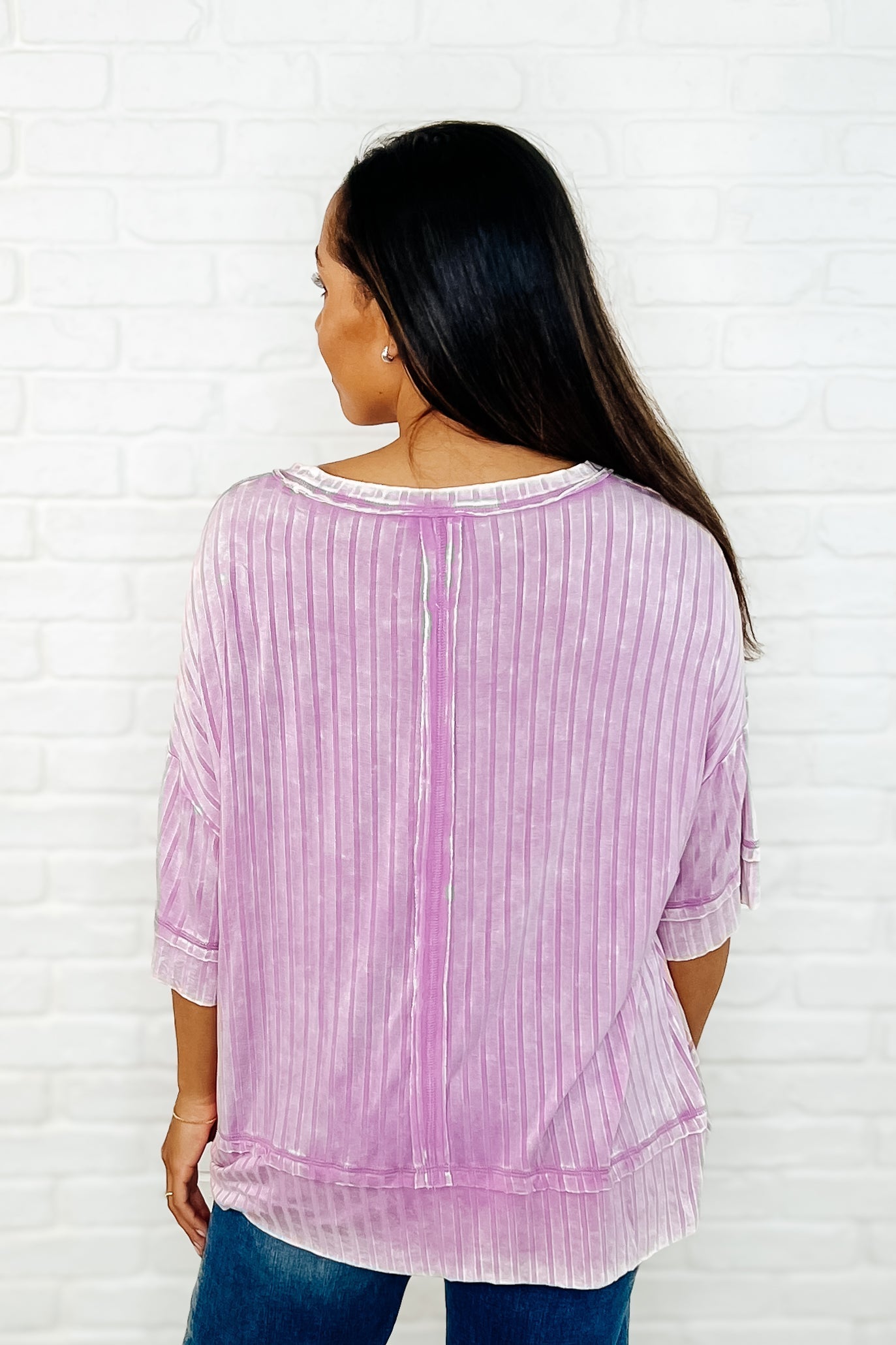 Oversized Basic Top in Mauve | Loose Fit Casual Shirt for Women | Perfect for Everyday Wear, Layering & Boho Outfits