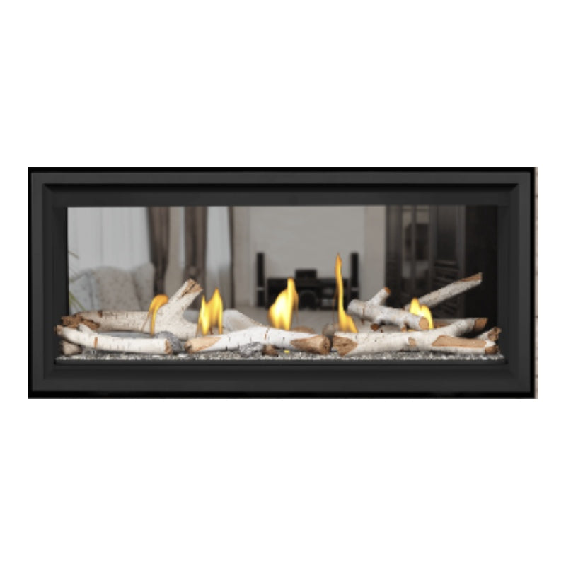 Napoleon Vector 38 See-Through Linear Direct Vent Gas Fireplace - LV38N2 1 | Modern Home Heating Solution for Living Rooms & Patios