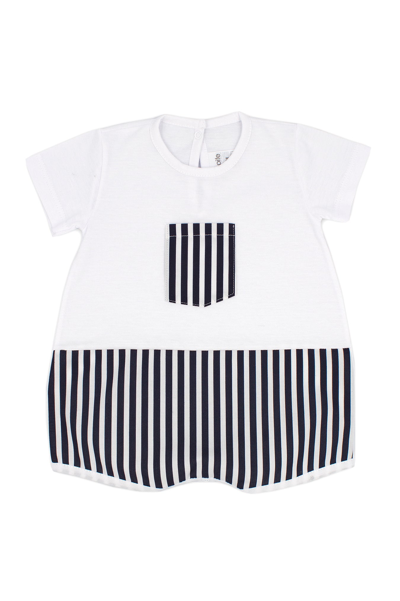 Reggie Black Striped Romper for Women - Stylish Summer Jumpsuit with Pockets | Perfect for Beach, Vacation, and Casual Outings