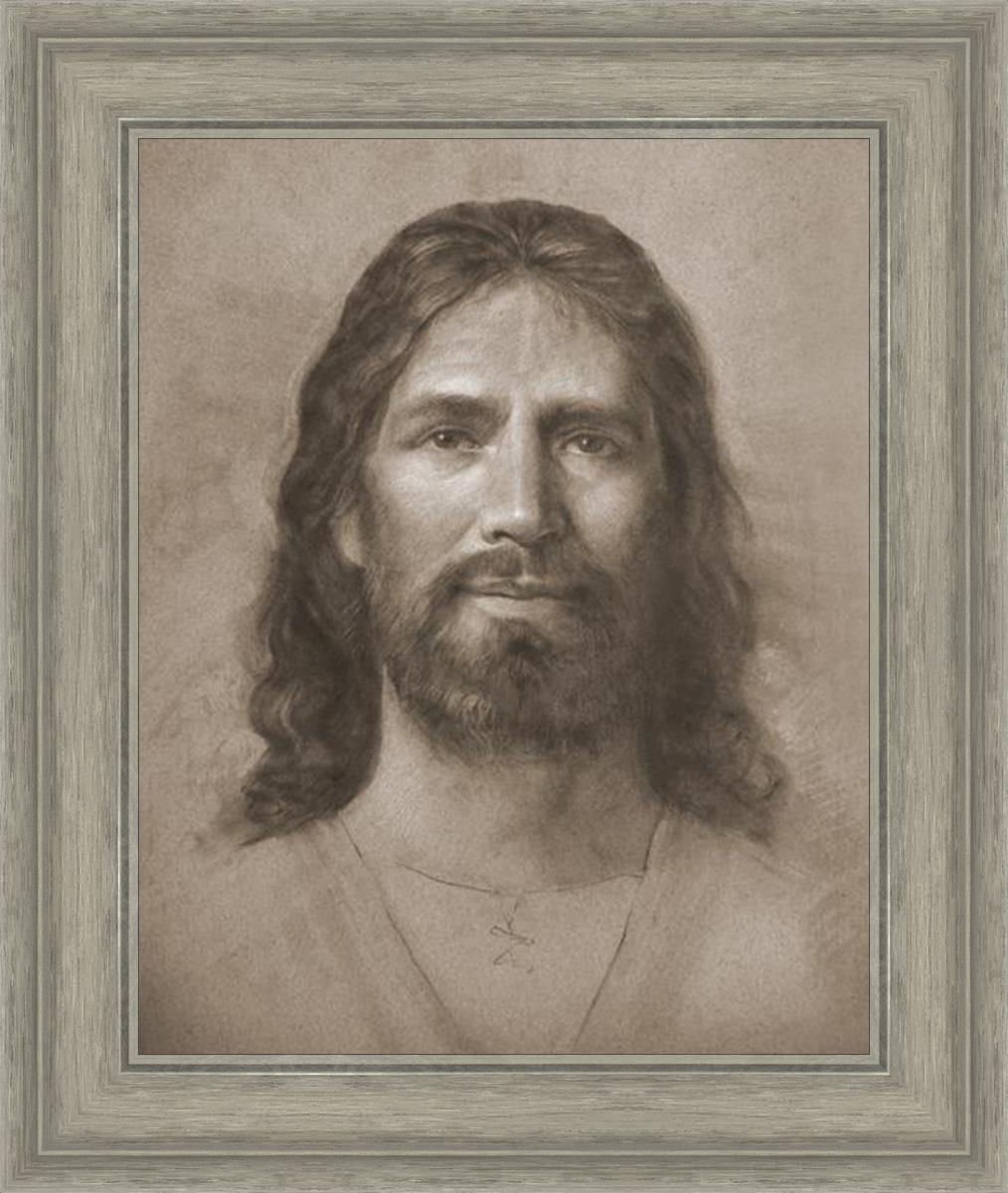 Christ Head Study - Religious Artwork for Home Decor, Church Display & Spiritual Inspiration