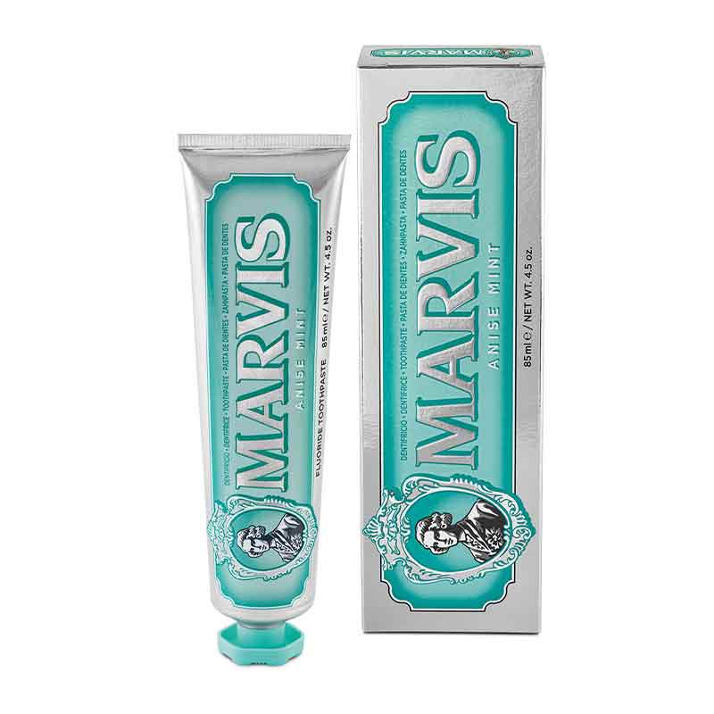Marvis Anise Mint Toothpaste - Refreshing Herbal Flavor for Fresh Breath & Oral Care - Perfect for Travel, Home & Office Use