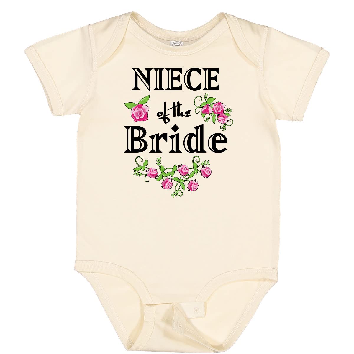 Inktastic Niece of Bride Roses Baby Bodysuit - Perfect Wedding Gift