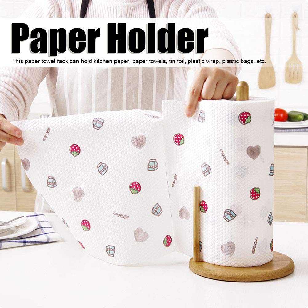 European Style Roll Paper Holder - Sturdy Desktop Paper Towel Stand Dispenser for Kitchen & Bathroom | Perfect for Home, Office, and Restaurant Use