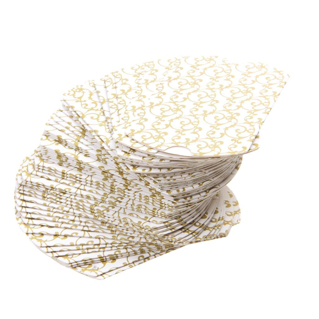 50 Pack Gold Candy Pillow Boxes - 11.5 x 7cm Wedding Favor Gift Boxes with Ribbon for Party, Baby Shower & Bridal Favors | Elegant Sweet Treat Packaging for Special Occasions