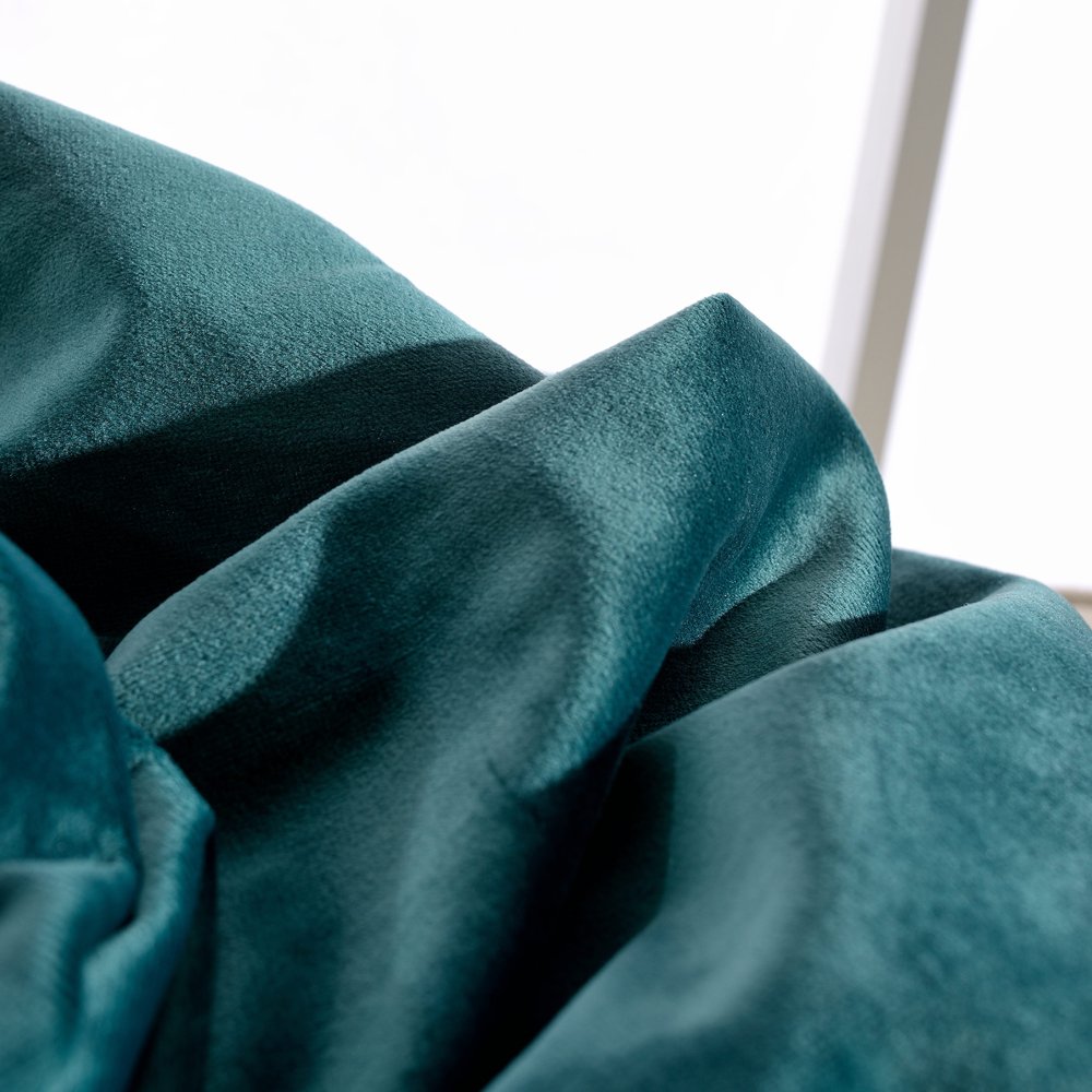 Melodieux Blackout Curtains - Thermal Insulated Velvet Drapes for Bedroom & Living Room, Vintage Luxury Rod Pocket Lined Window Treatments, 52x84 Inches, Antique Green (2 Panels) - Perfect for Home Theater, Nursery & Noise Reduction
