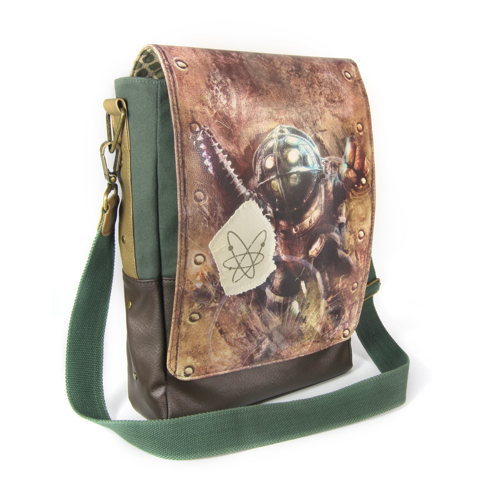 BioShock Big Daddy Themed Messenger Bag - Official Licensed Gaming Laptop Bag for School & Work - Perfect for Cosplay, Comic Con & Gaming Events