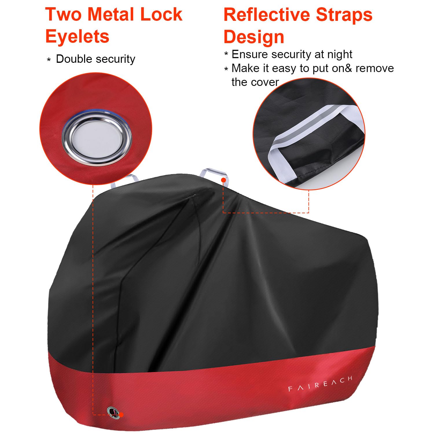 Waterproof Bike Cover for Outdoor Use - Dust, Rain, Snow & UV Protection with Lock Holes & Storage Bag - Fits Mountain, Road & Dirt Bikes - Perfect for Garage Storage, Camping & Commuting