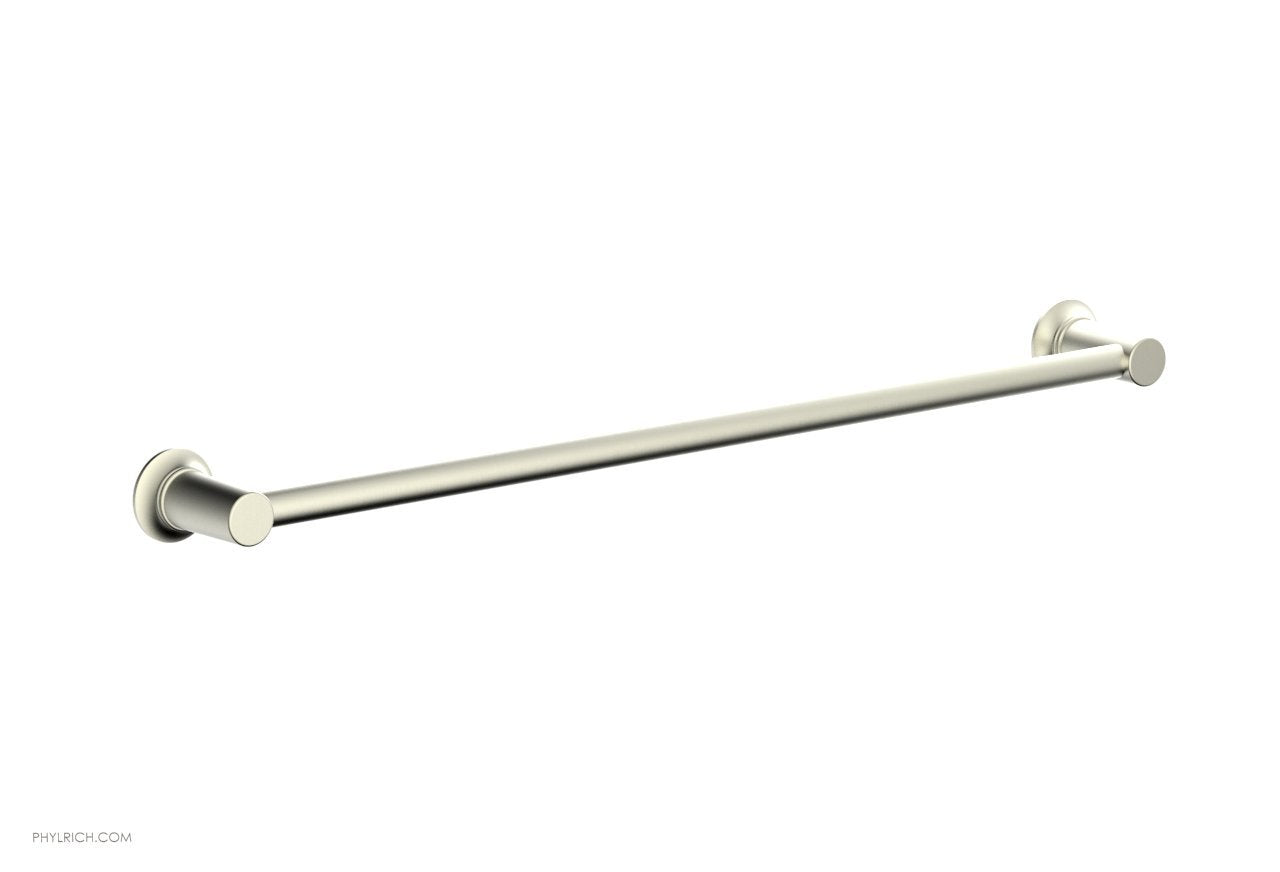 HEX MODERN 24-Inch Brushed Nickel Towel Bar - 50171 - Bathroom Towel Rack for Modern Homes, Spa, and Hotel Use