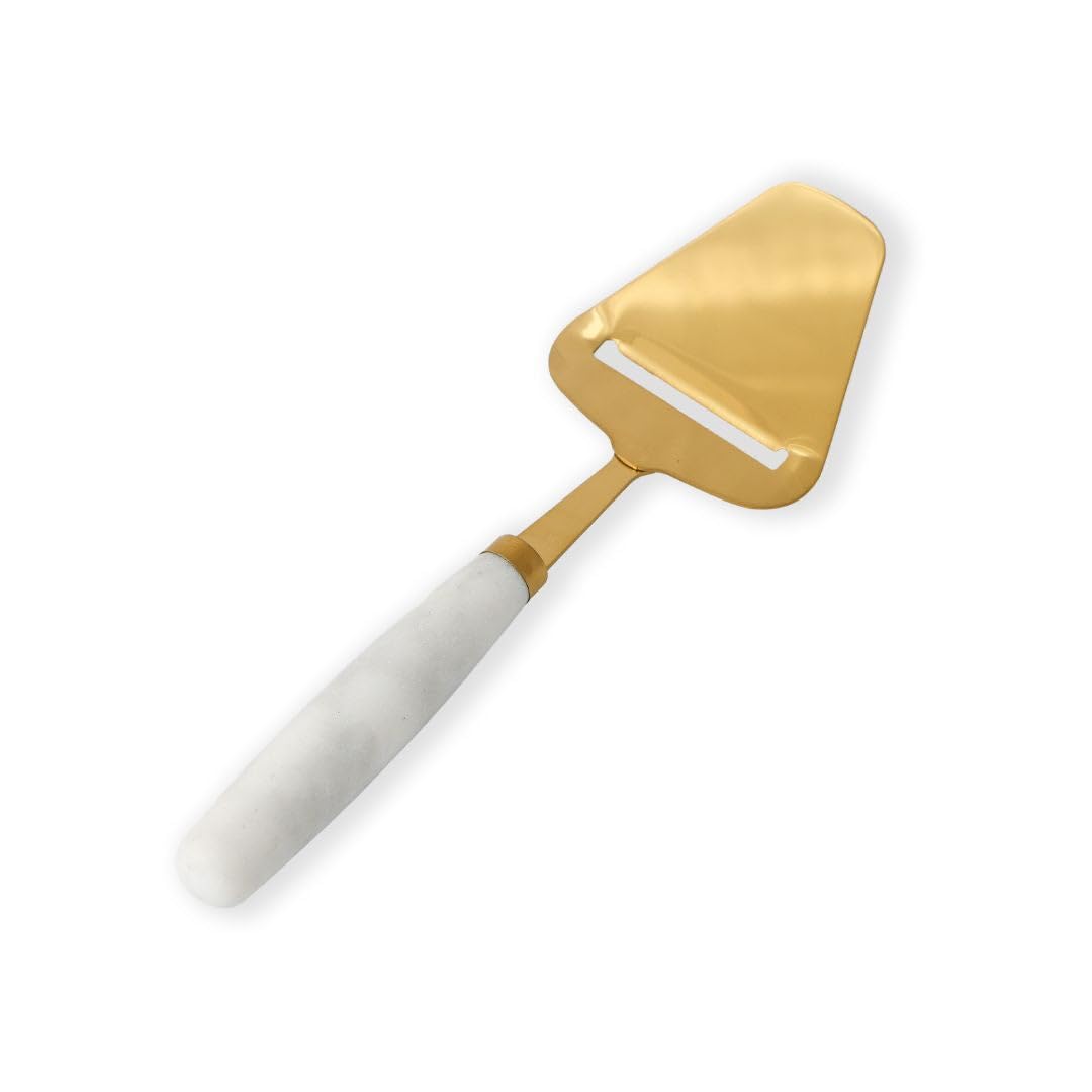 Premium Stainless Steel Marble Cheese Slicer - Handheld Cheese Cutter for Block Cheese, Cheese Plane & Shaver - Perfect for Charcuterie Boards, Wine Parties & Gourmet Cooking