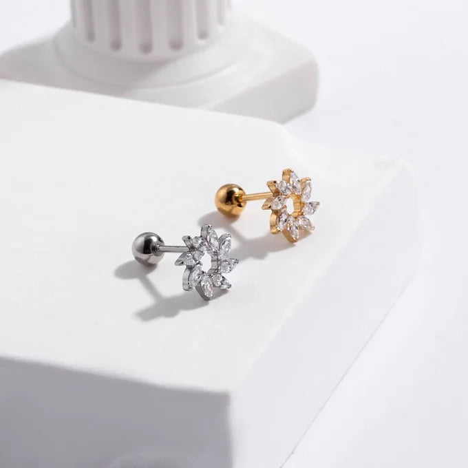 20G Cartilage Surgical Steel Earrings - Butterfly Back Stud Earrings for Women | Hypoallergenic Body Jewelry for Pierced Ears | Perfect for Daily Wear, Parties & Gifts