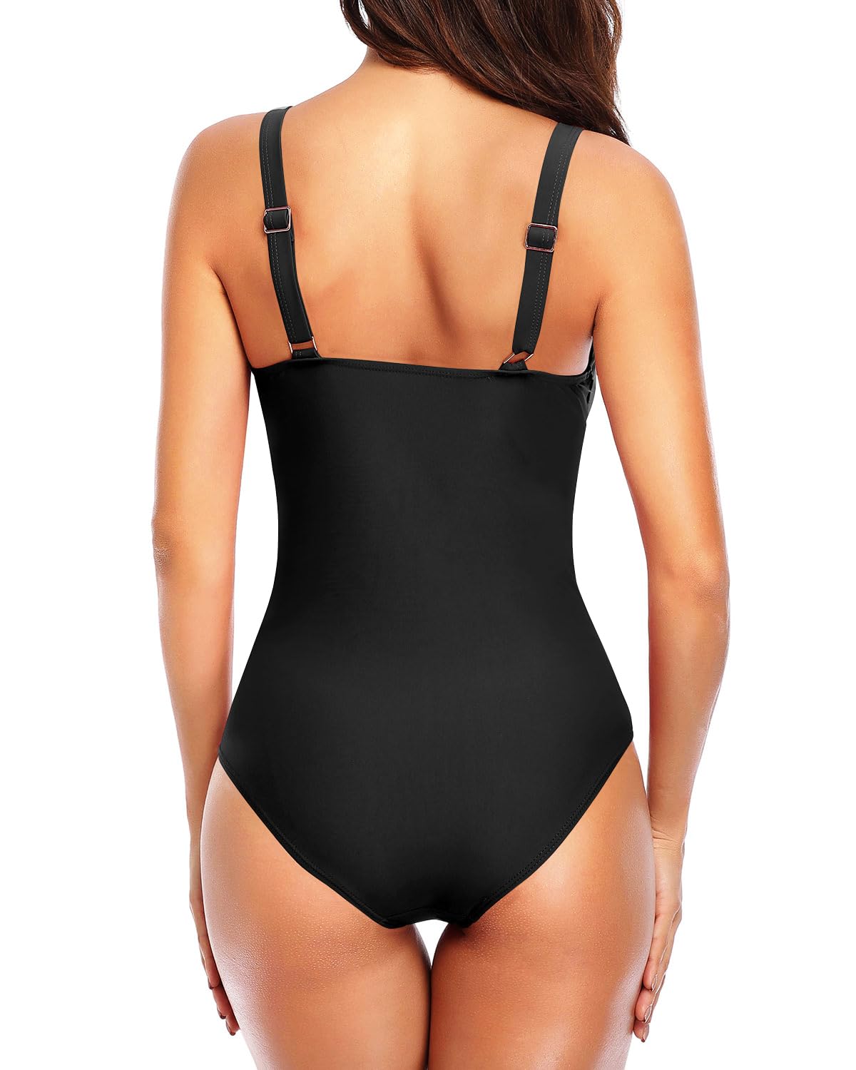 Tempt Me Women's Ruched Slimming One Piece Swimsuit - Tummy Control Vintage Bathing Suit for Beach, Pool & Vacation | Sexy Retro Swimwear