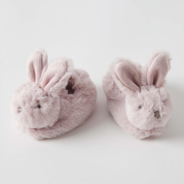 Adorable Pink Some Bunny Loves You Baby Booties - Soft & Comfortable First Walkers for Newborns & Infants - Perfect for Easter, Baby Showers & Photo Props