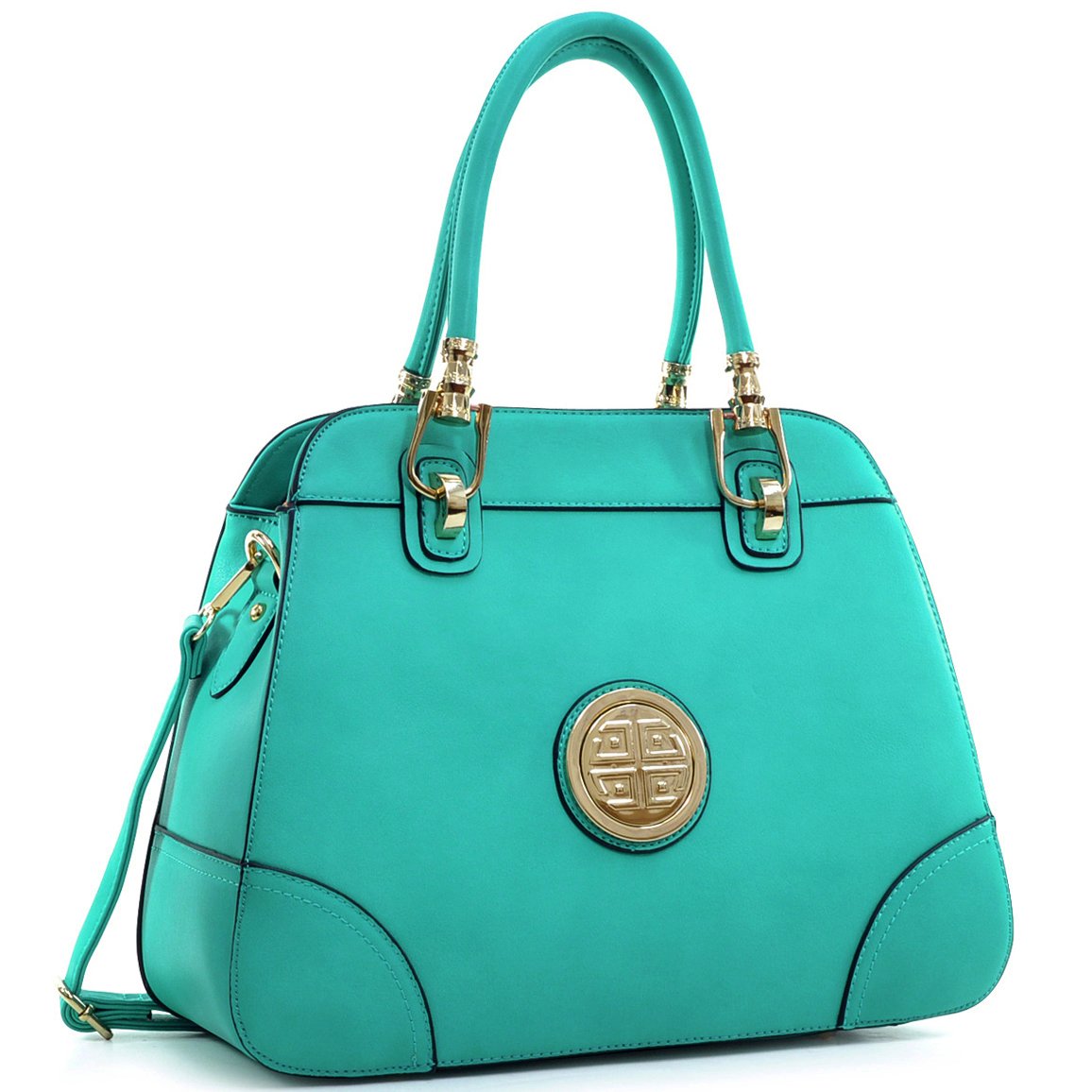 Dasein Women's Satchel Handbag - Turquoise Shoulder Purse for Work & Travel