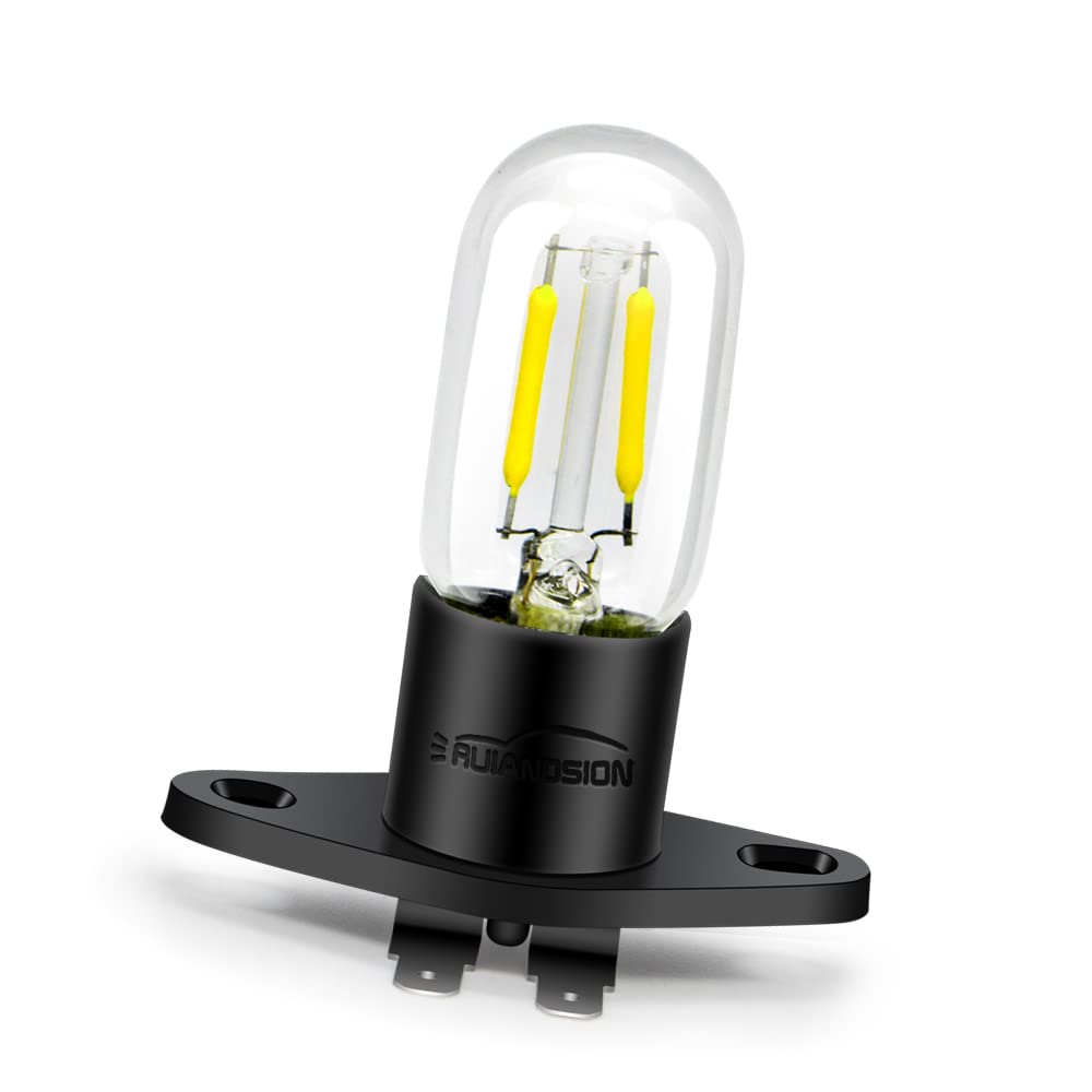 Ruiandsion Z187 LED Microwave Light Bulb - 125V, 110V-130V Universal Replacement for Microwave & Oven - Bright White Light - Perfect for Kitchen Appliances & Home Cooking