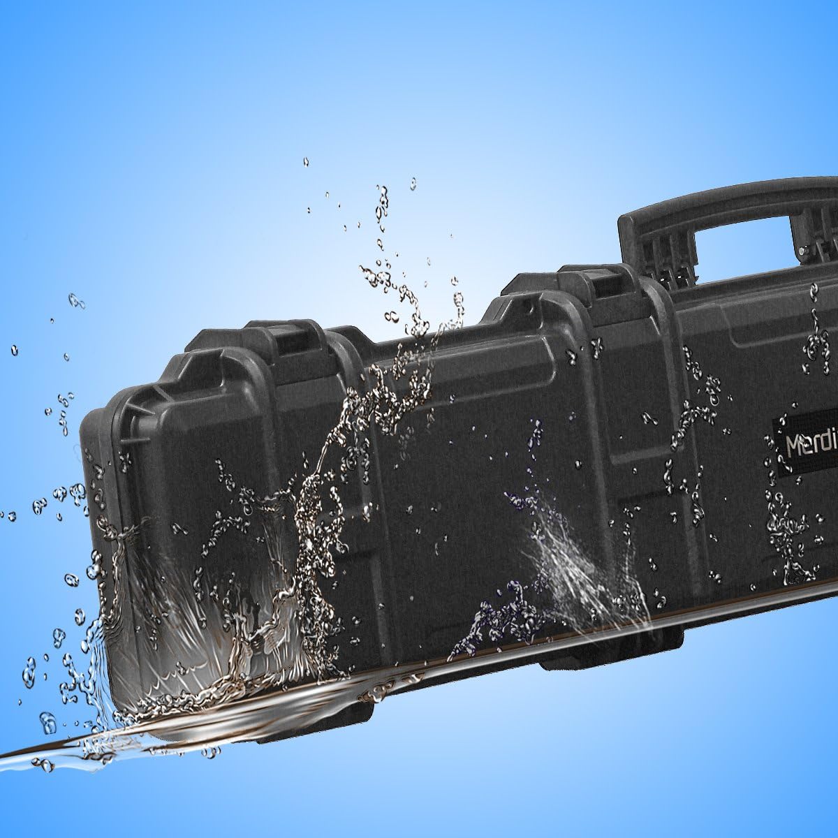 Premium Hard Locking Rifle Case with Intensive Convoluted Foam - Ultra Protective Gun Storage for AR-15, Shotguns & Firearms | Secure Travel & Home Defense | Hunting & Shooting Range Accessories