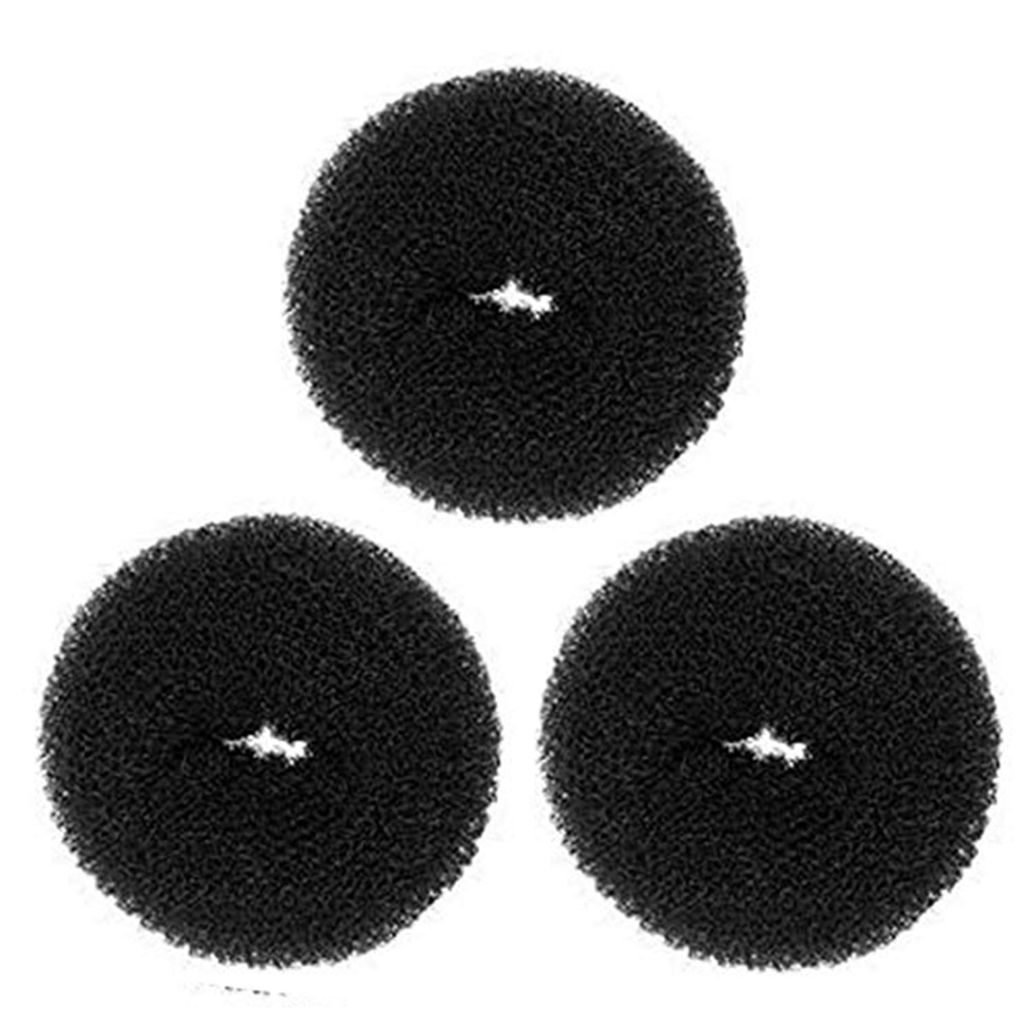 DEXO Hair Donut Bun Maker - 3-Piece Hair Styling Kit for Women & Girls | Perfect for Ponytails, Updos & Special Occasions | Soft Sponge Hair Accessories for Easy Bun Making