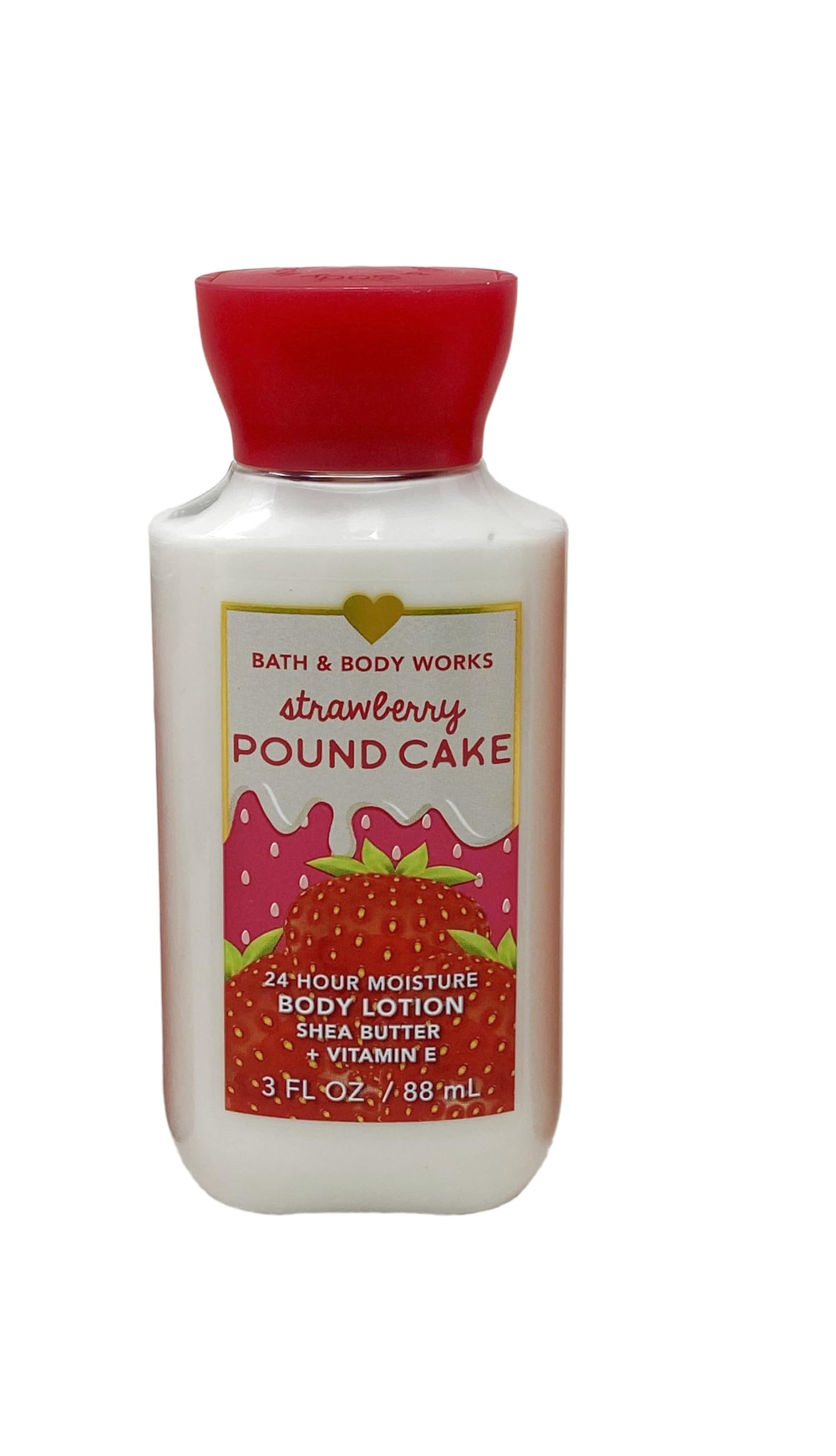 Strawberry Pound Cake Mini Gift Set - Bath & Body Works Fragrance Mist, Body Lotion & Hand Sanitizer - Perfect for Gifts, Travel & Self-Care Pampering