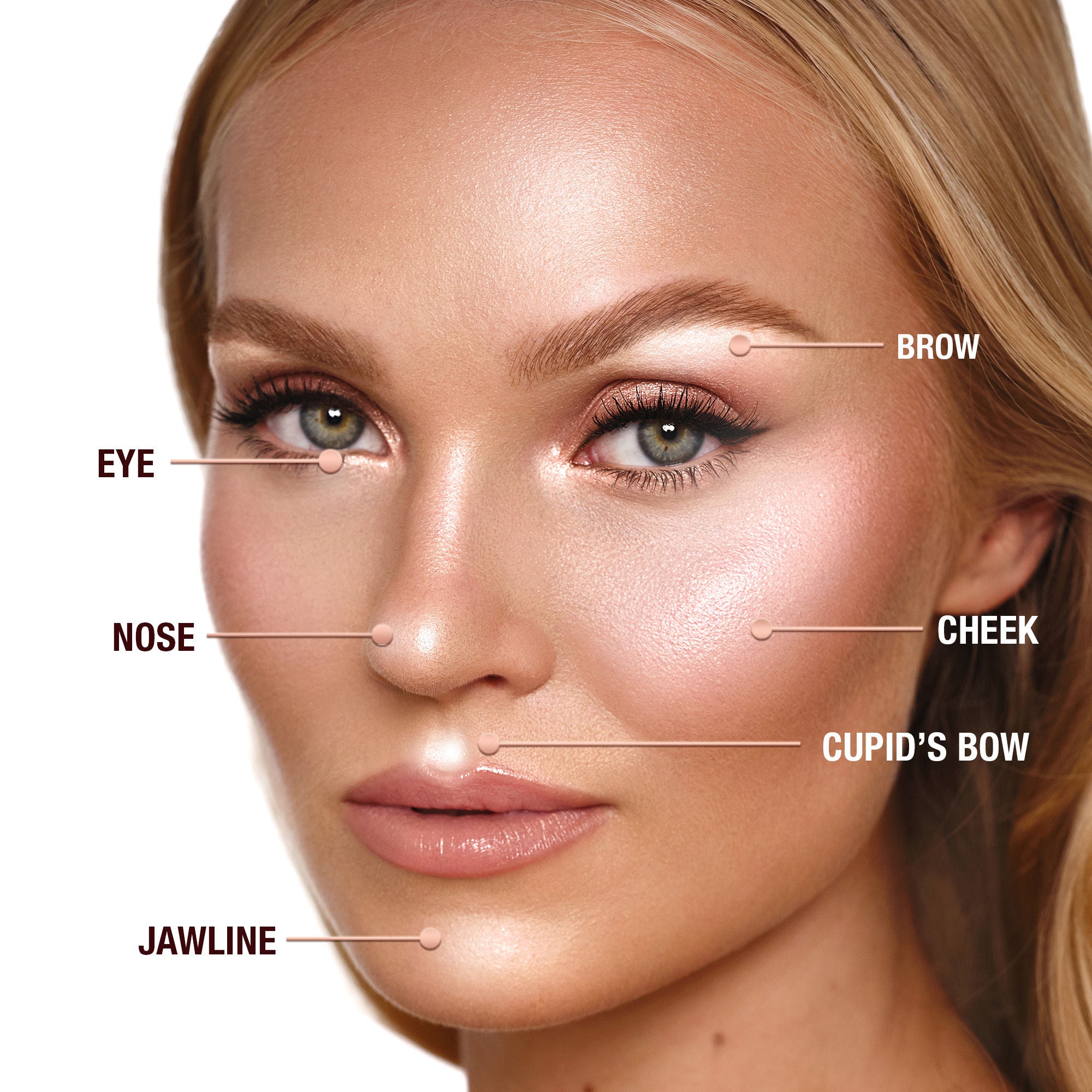 Hollywood Glow Glide Architect Highlighter - Buildable Luminous Makeup for Cheekbones & Face - Perfect for Contouring, Highlighting & Special Occasion Glam