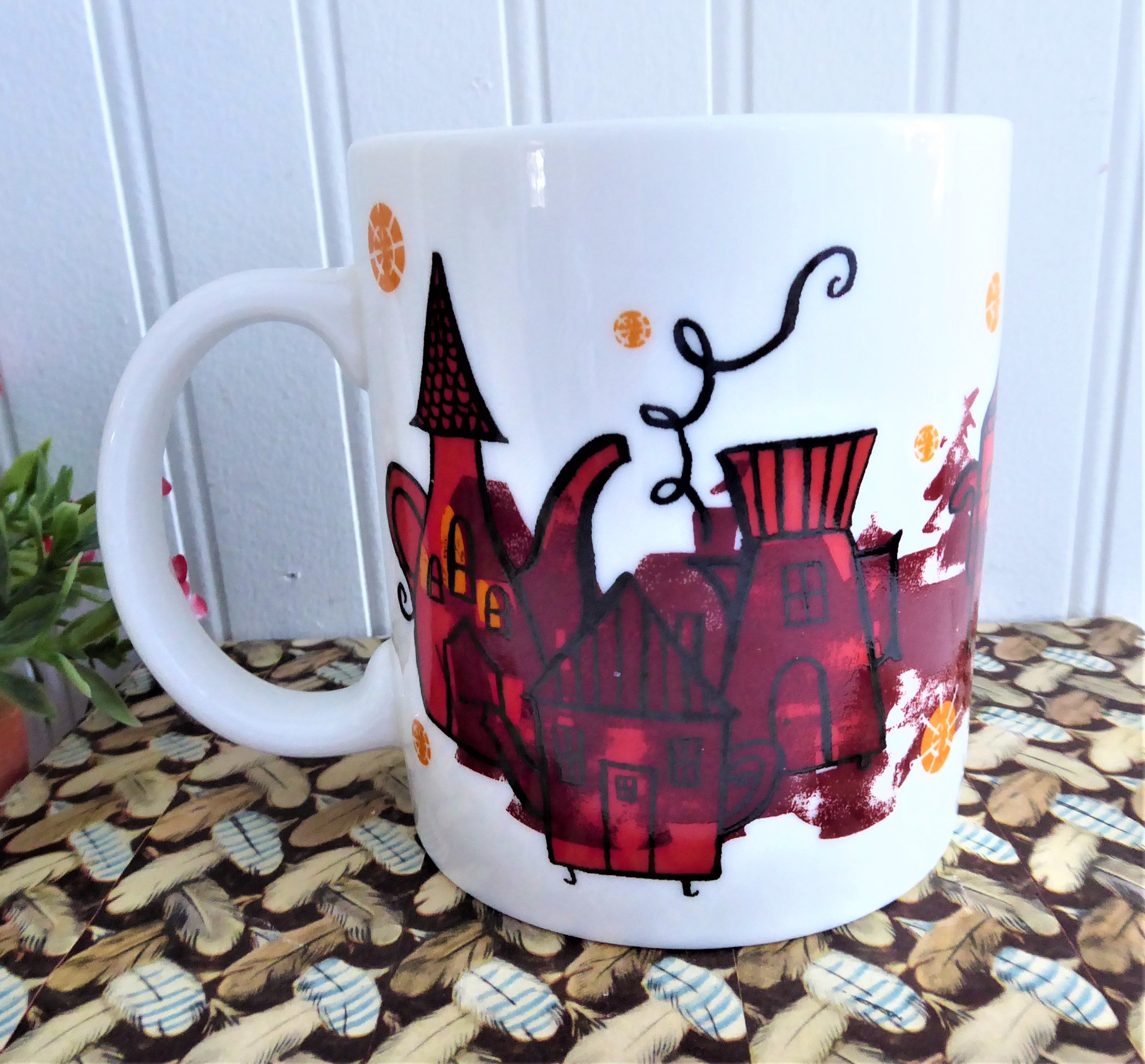 Starbucks Red Orange Black Coffee Mug - Insulated Tea & Coffee Pot for Home, Office, Travel - Perfect for Hot & Cold Beverages