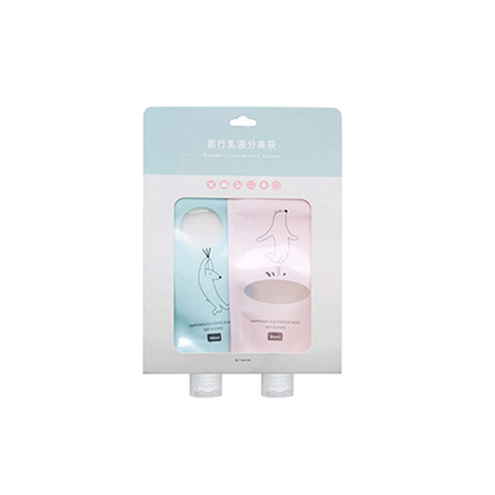 Ubersweet® 2-Pack 90ml Leakproof Travel Bottles for Shampoo, Conditioner & Lotion - Portable Squeezable Toiletry Containers for Hand Cream & Cosmetics | Perfect for Air Travel, Gym & Vacation Essentials