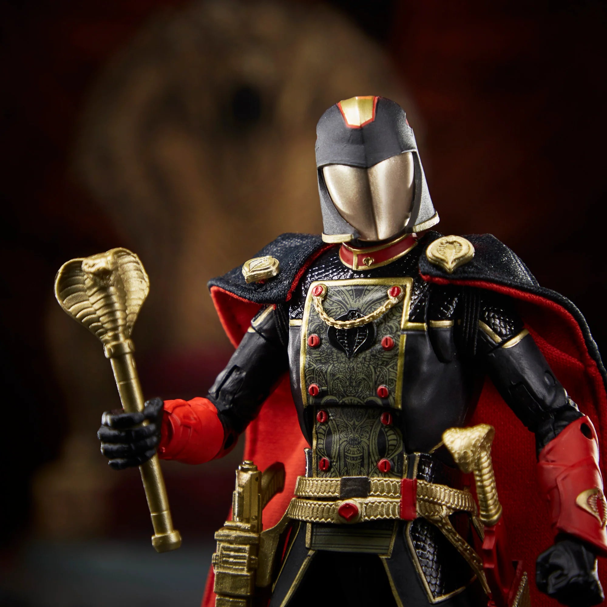 G.I. Joe Classified Series Snake Supreme Cobra Commander Action Figure - Premium Collectible Toy for Display & Play - Perfect for Fans, Collectors & Gift Giving