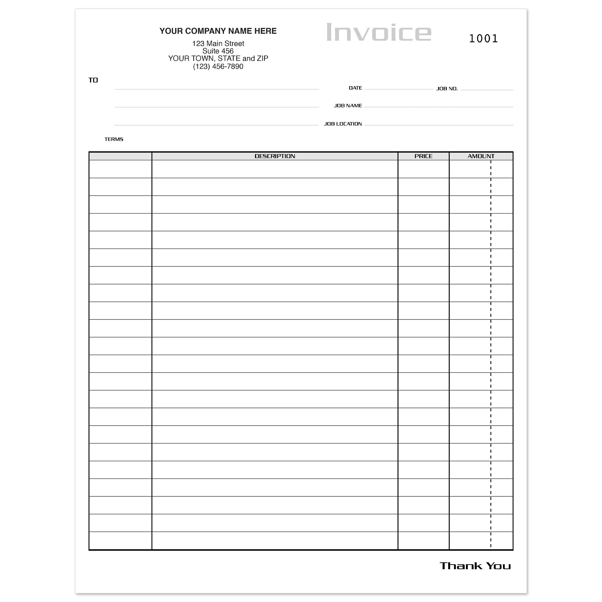Custom Carbonless Invoice Forms 8.5 x 11 Inches - 3-Part NCR Paper with Company Name, Address & Phone - 250 Pack for Small Business Receipts, Sales Orders | White, Yellow, Pink | Perfect for Retail, Restaurants & Service Industries