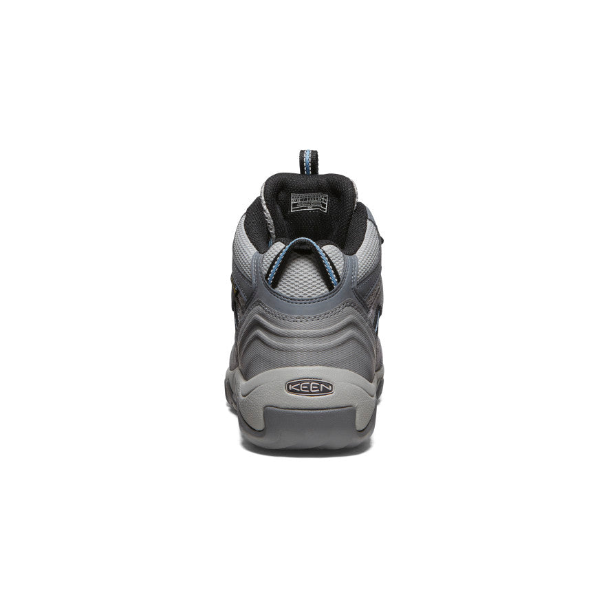 Women's Waterproof Hiking Boots - Steel Grey & Blue Heaven | Outdoor Trekking, Camping & Trail Walking Shoes for Women
