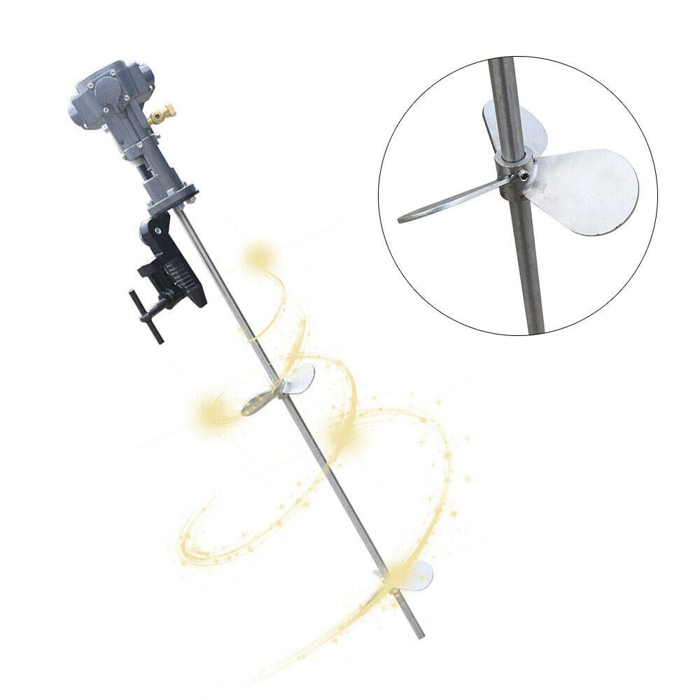 CNCEST 1/2HP 50 Gallon Automatic Paint Mixer - Pneumatic Bracket Stirring Machine with Stainless Steel Clip - Perfect for Professional Paint Shops, Auto Body Repair & Industrial Coating Applications