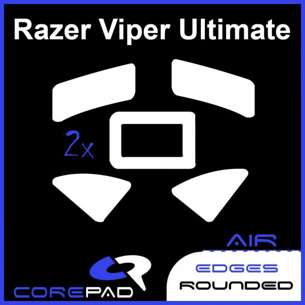 Corepad Skatez AIR Mouse Feet for Razer Viper Ultimate - Ultra Smooth Gliding Gaming Mouse Skates - Perfect for FPS, MOBA, and Esports Gaming