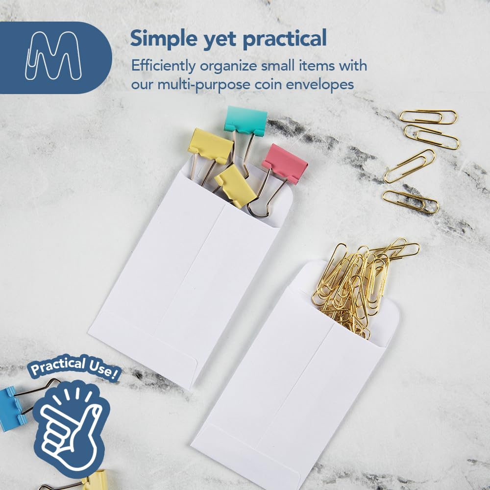 MOS #1 Coin Envelopes – 120-Pack 2-1/4