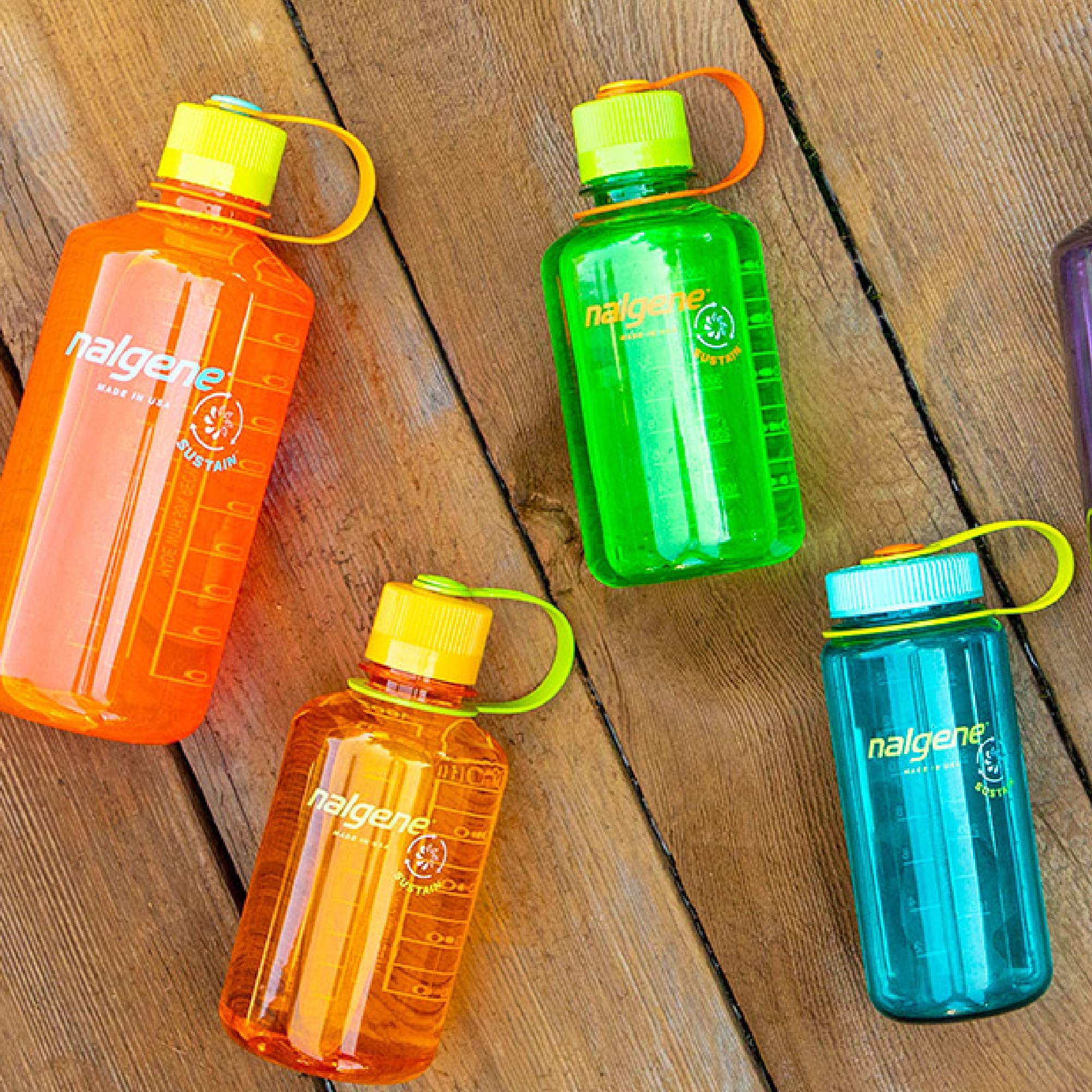 Nalgene Tritan Narrow Mouth BPA-Free Water Bottle 32 oz - Clear, Leak-Proof & Durable for Hiking, Gym & Everyday Hydration