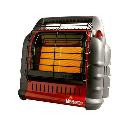 Mr. Heater Portable Big Buddy Propane Heater with Tank Refill Adapter - Indoor/Outdoor Heating for Camping, Garage, Workshop & Emergency Use (2-Piece Bundle)