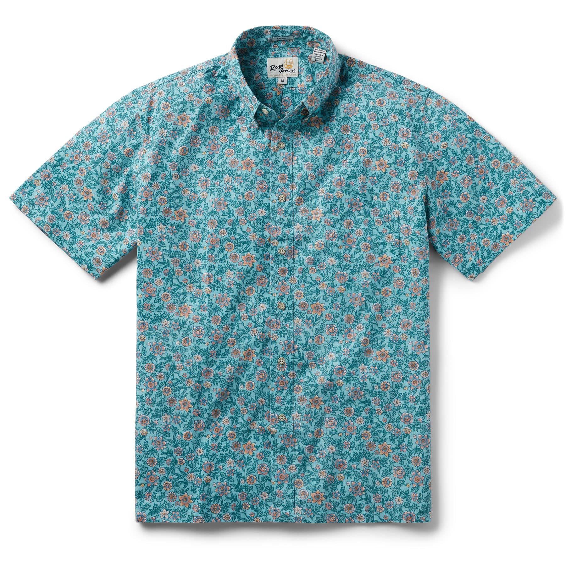 Reyn Spooner Men's Hawaiian Aloha Shirt - Classic Button Down Short Sleeve Shirt for Beach Vacation, Luau Party & Summer Casual Wear