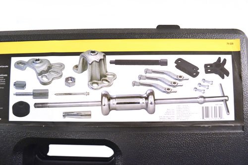 STANLEY Racing 18-Piece Heavy Duty Slide Hammer Puller Set with Carrying Case - Professional Auto Body Repair Tool for Dent Removal & Bearing Extraction
