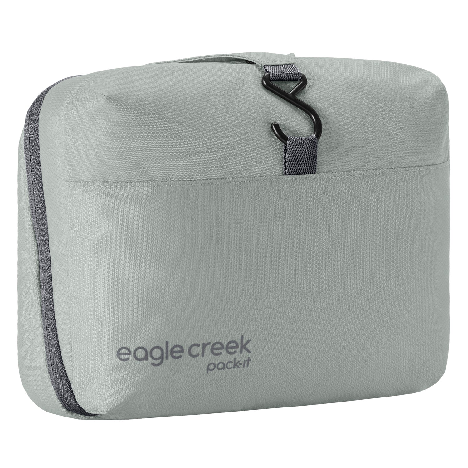 Eagle Creek Pack It Hanging Toiletry Kit - Waterproof Travel Organizer for Toiletries & Cosmetics - Perfect for Camping, Business Trips & Air Travel - Storm Grey