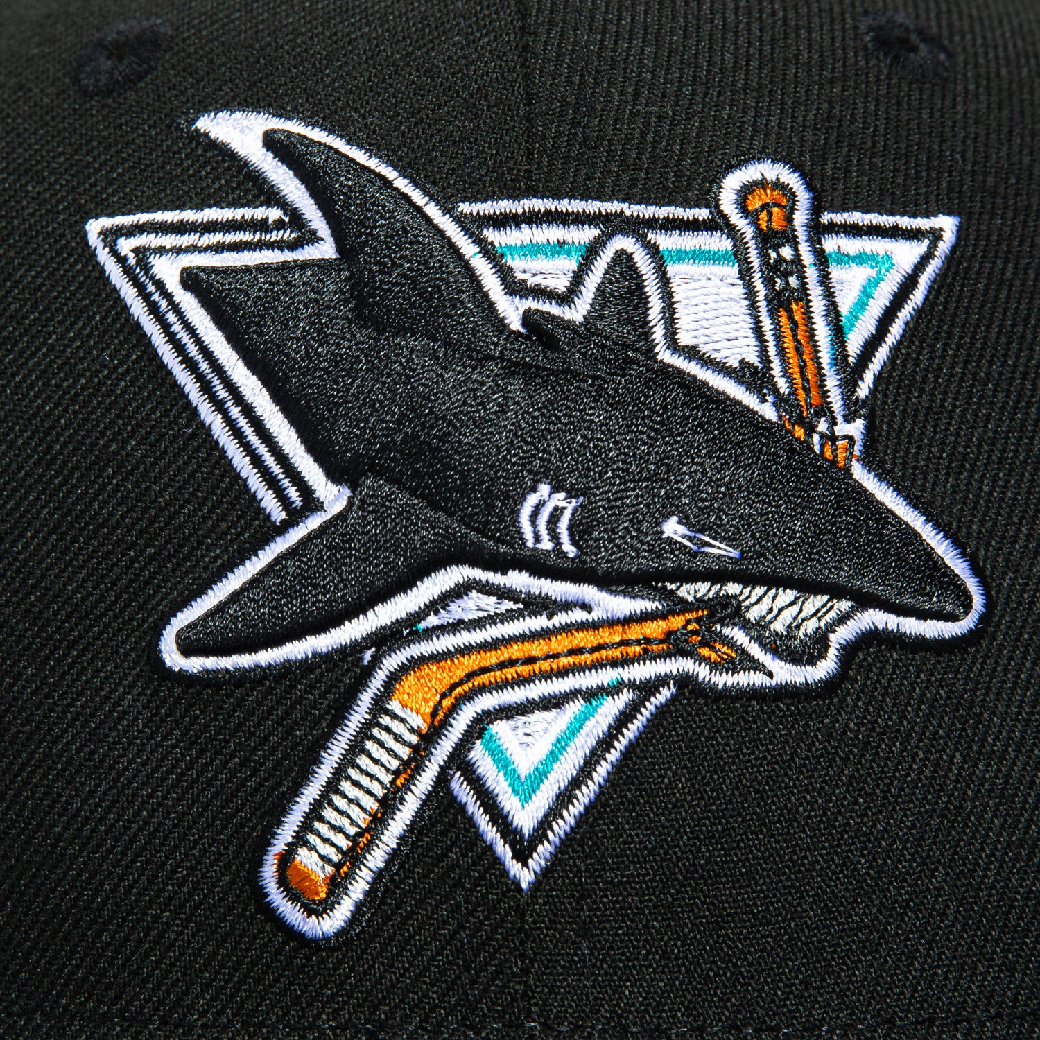 New Era 59Fifty San Jose Sharks 1991 Vintage Snapback Hat - Black & Graphite NHL Hockey Cap for Men & Women - Perfect for Games, Fan Gear & Streetwear Fashion