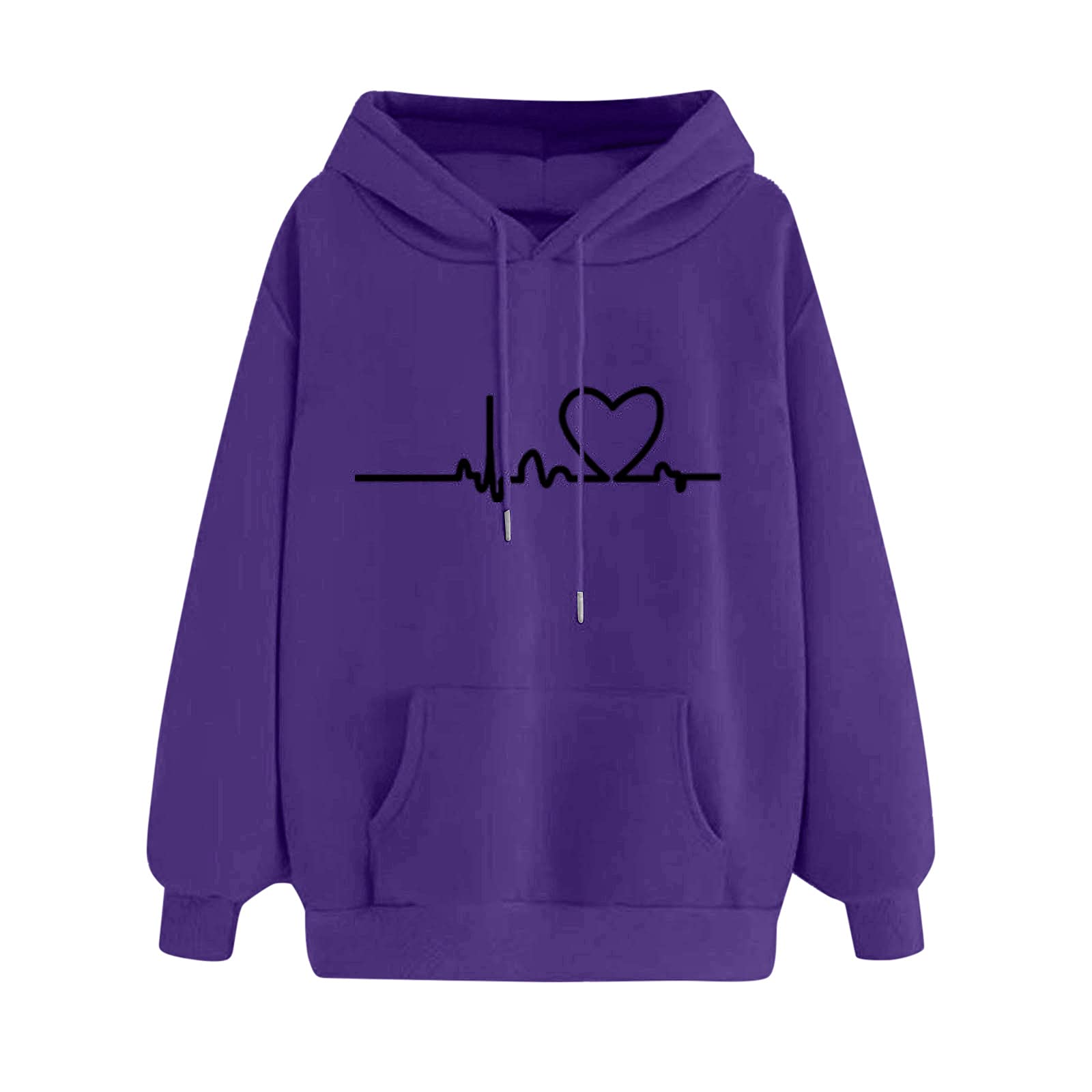 Aesthetic Graphic Hoodies for Women - Long Sleeve Casual Pullover with Cartoon Designs & Plain Sweater Style | Perfect for Streetwear, Loungewear & Everyday Fashion