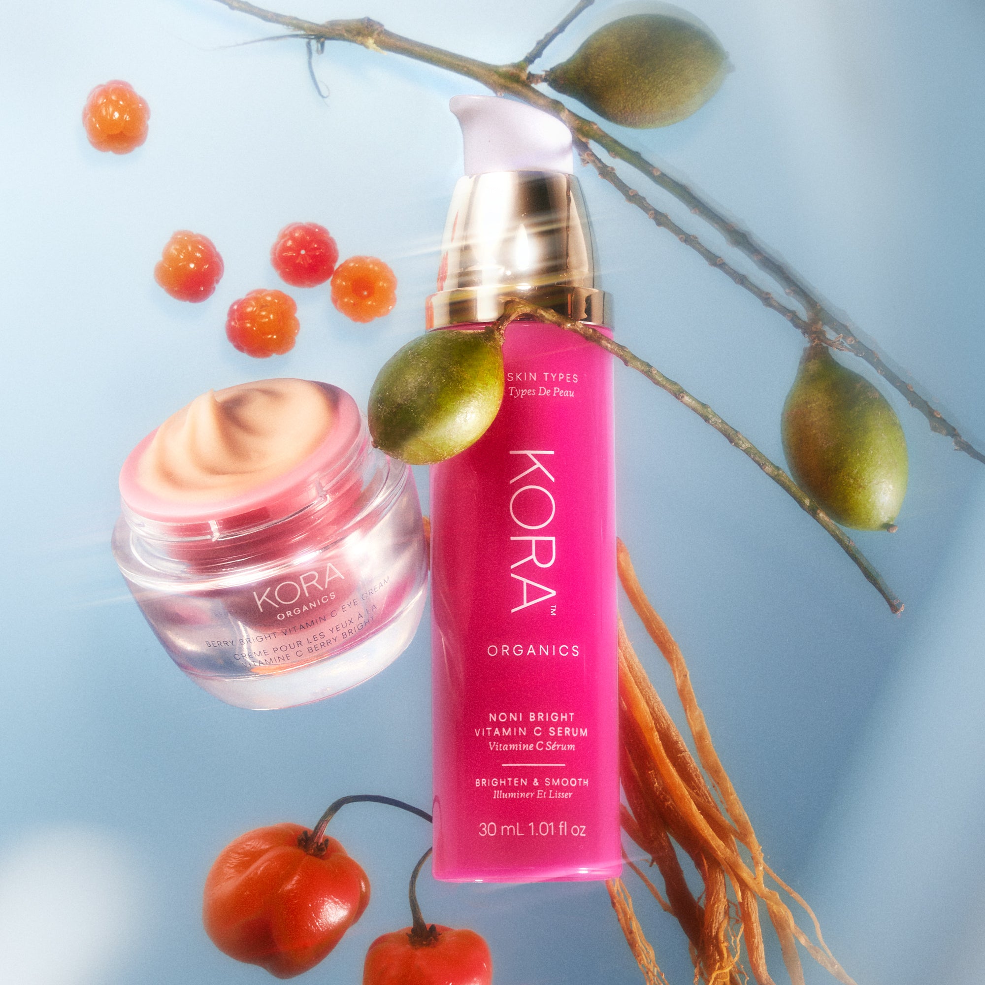 Berry Bright Vitamin C Eye Cream for Dark Circles & Puffiness - Brightening & Hydrating Under Eye Treatment - Day & Night Use for Women & Men