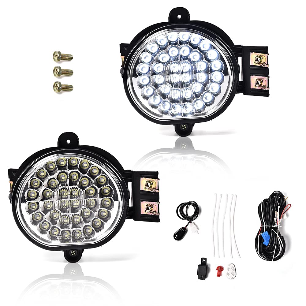 High-Performance LED Fog Lights for Dodge Ram 1500 (2002-2008) & Ram 2500/3500 (2003-2009) - Durable Off-Road Lighting for Night Driving & Foggy Conditions