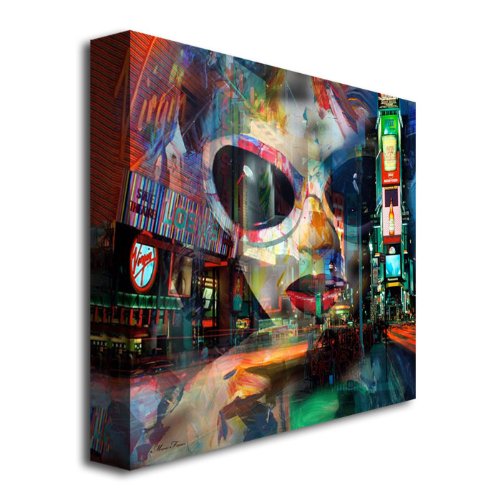 Trademark Fine Art On Broadway Canvas Wall Art - 24x24 Inch Modern Abstract Painting for Living Room, Bedroom & Office Decor