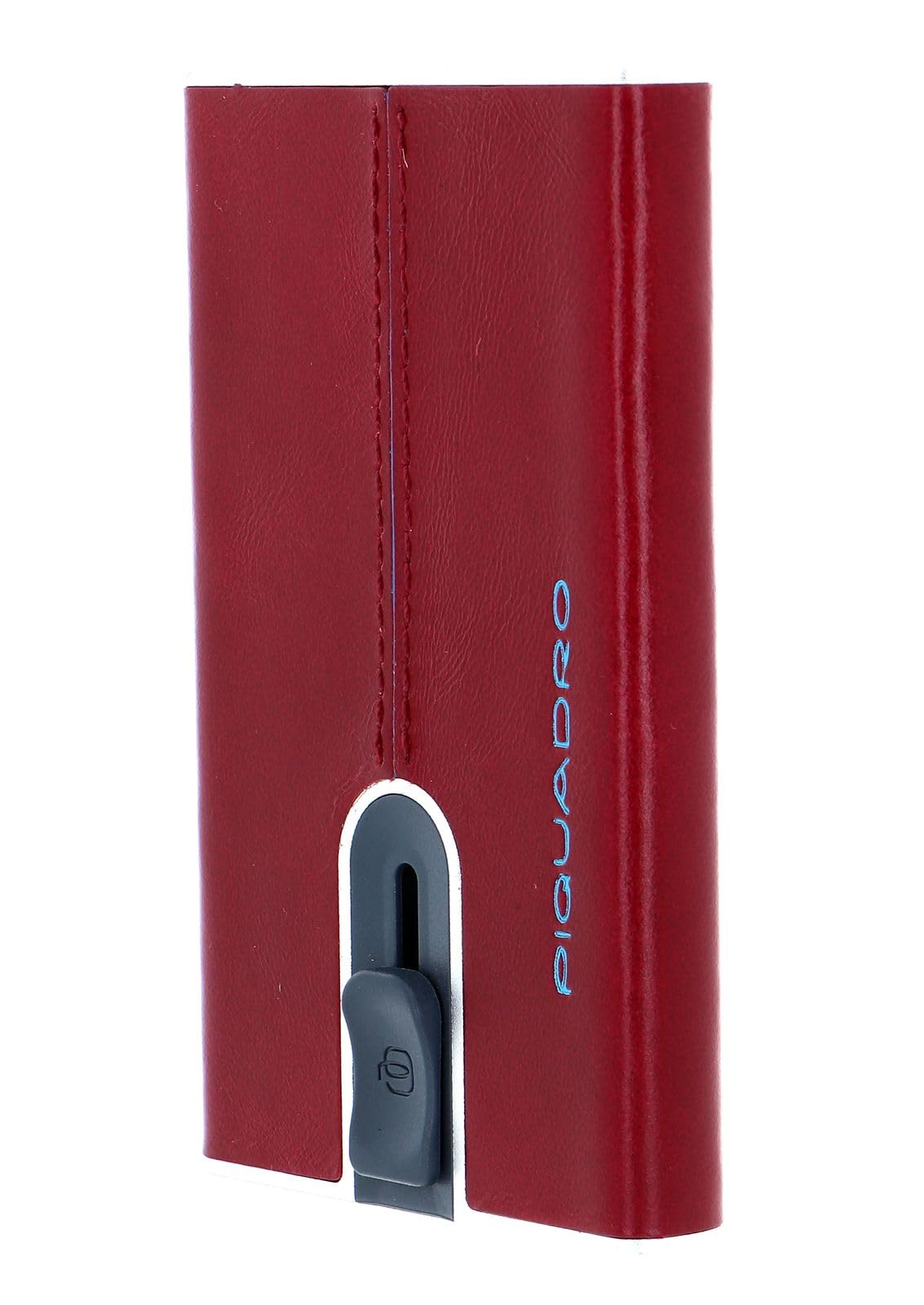 PIQUADRO Men's Modern Red Leather Business Briefcase - Stylish Laptop Bag for Work, Office & Travel - Durable One Size Fits All Professional Accessory