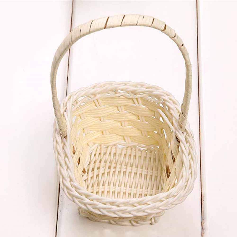 Elegant Woven Willow Picnic Basket - Oval Wicker Storage Basket with Handle for Easter Candy, Wine, Egg Gathering & Heart-Shaped Gifts | Perfect for Outdoor Picnics, Home Decor & Holiday Gift Giving